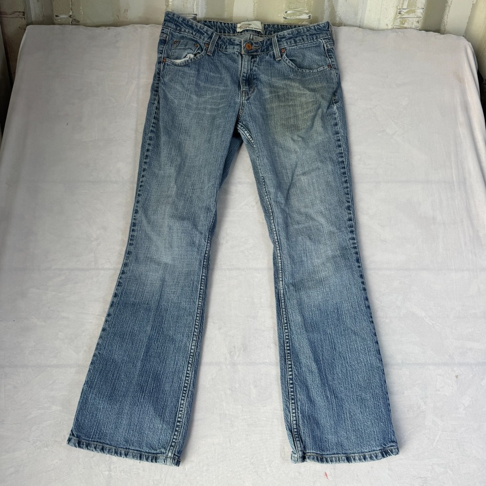 Levi's Low Rise Bootcut Jeans Womens 12 Short Blue Denim Cotton Stretch Comfort